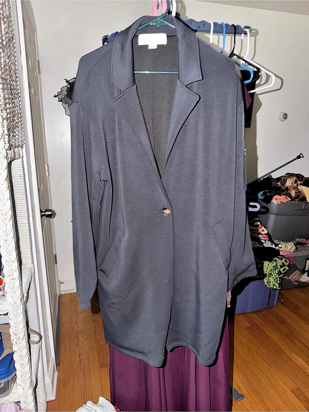 Vintage Havana Havana Longline Blazer in Gray Large Like New